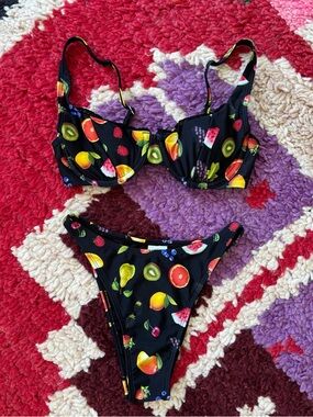 Fruit Print Bikini Set